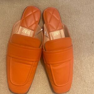 Zara squared toe flats